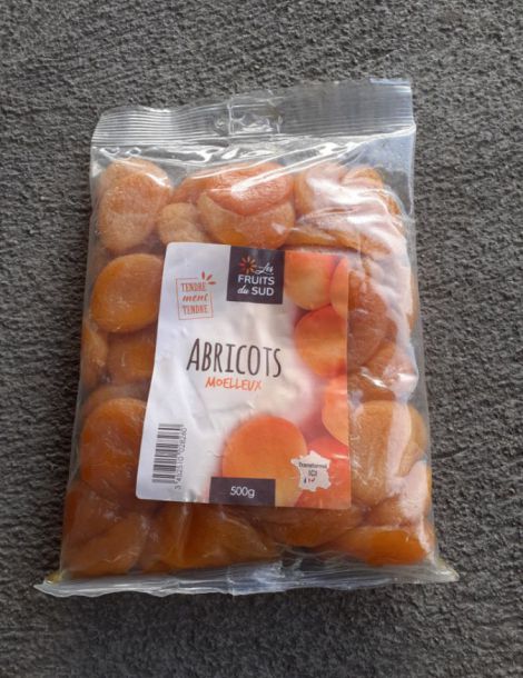abricots moelleux 500grs france cat1/ cal nc